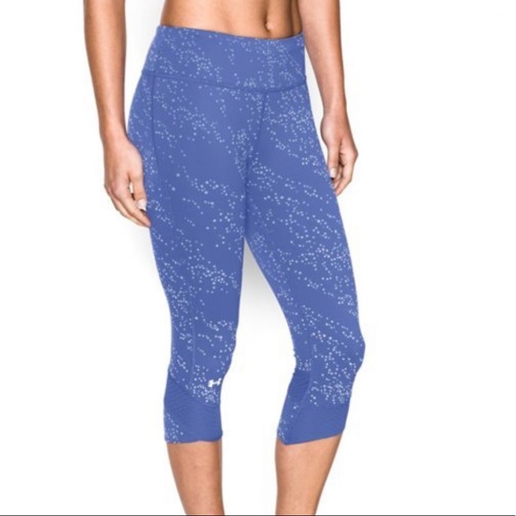 Under Armour Pants - NWT! Under Armour Reflective Mirror Luminous Capri Running Leggings